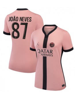 Paris Saint-Germain Joao Neves #87 Zenski Rezervni Dres 2024-25 Kratak Rukavima